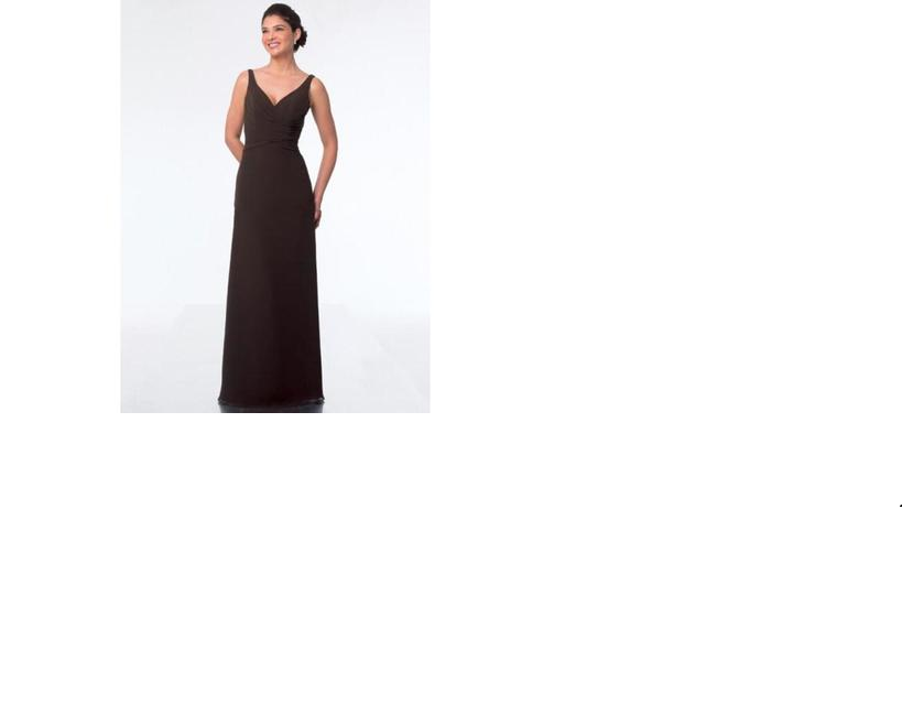 Moonlight Val Stefani Bridesmaid Dress Expresso Brown 12 Mermaid Sleeveless - Beautique Online Store