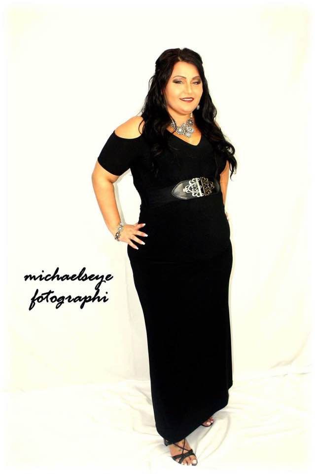 Black Cut-Out Maxi w/detachable Belt - Beautique Online Store