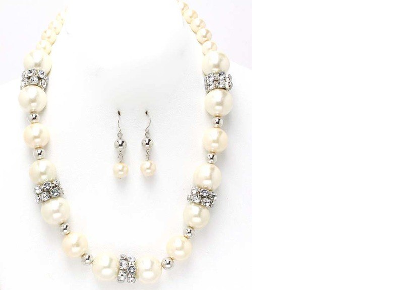 Rhinestone Pearl Set - Beautique Online Store