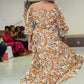 Chiffon Leopard Maxi Dress - Beautique Online Store