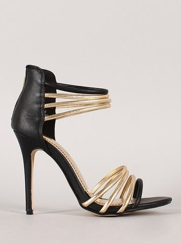 Anne Michelle Strappy Open Toe Shoe - Beautique Online Store