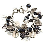 Silver Tone Charm Heart Bracelet - Beautique Online Store