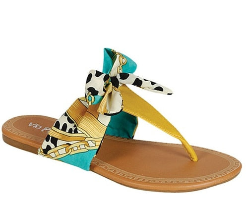 Yellow Ribbon Sandal - Beautique Online Store